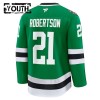 Barn Ishockey Dallas Stars tröja Fanatics Premium Jason Robertson 2024-25 Grön Hemma
